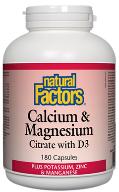 Natural Factors Cal-Mag-D3 180Cap