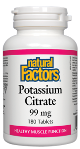 Natural Factors Potassium 99Mg 90Tab