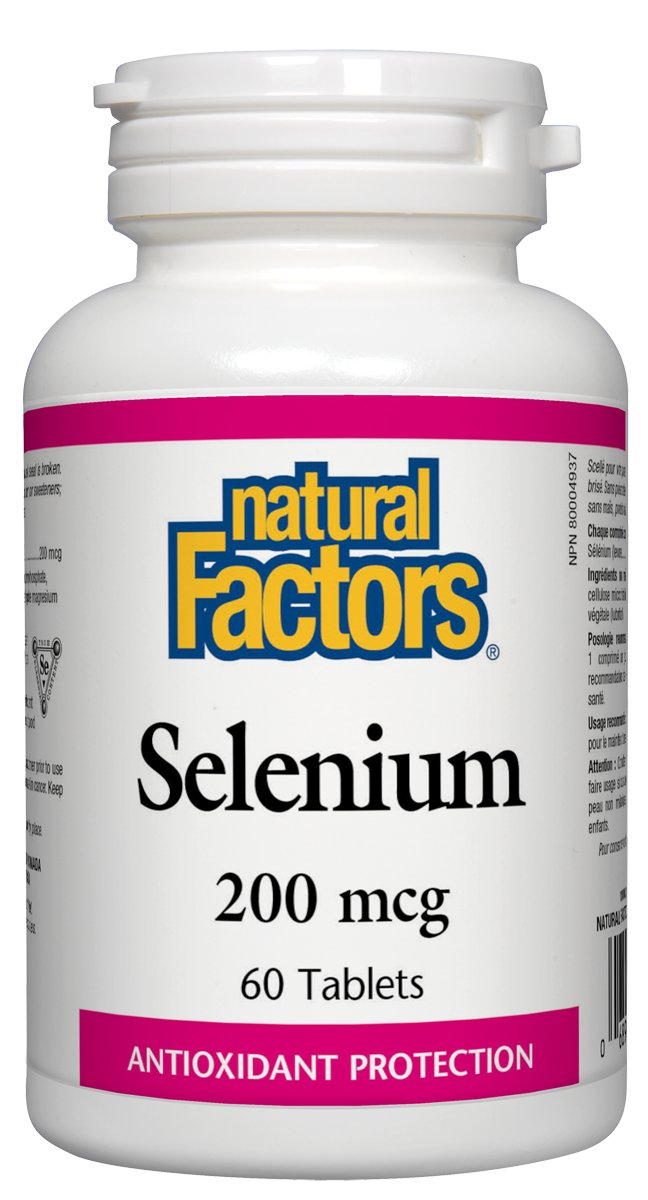 NATURAL FACTORS SELENIUM 60 TABS (200mg)