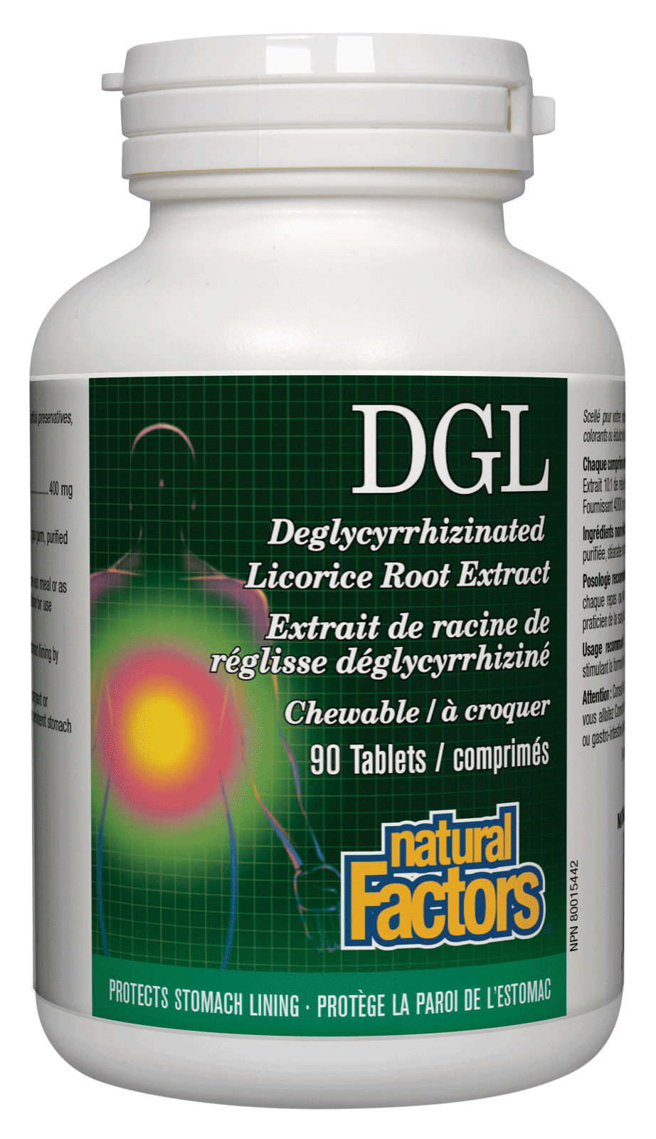 Natural Factors DGL Extract 400Mg 90Tab