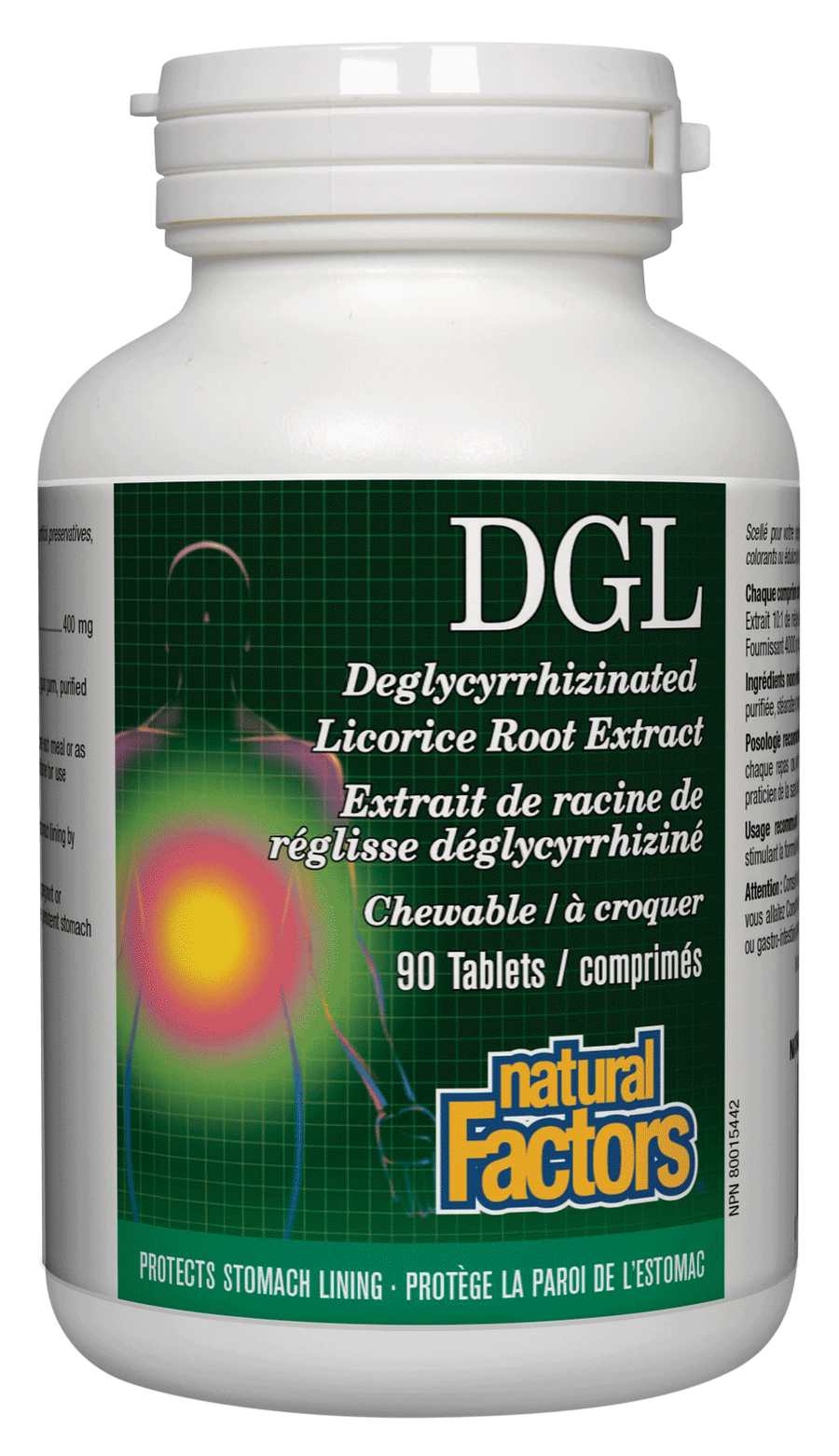 Natural Factors DGL Extract 400Mg 90Tab