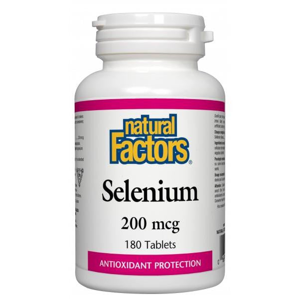NATURAL FACTORS SELENIUM 180 TABS (200mg)