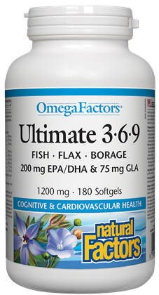 NATURAL FACTORS ULTIMATE 3-6-9 180SG