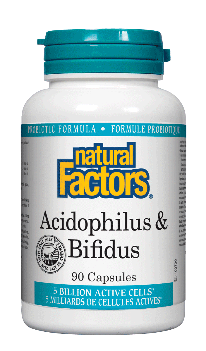 Natural Factors Acidophilus & Bifidus 90Cap