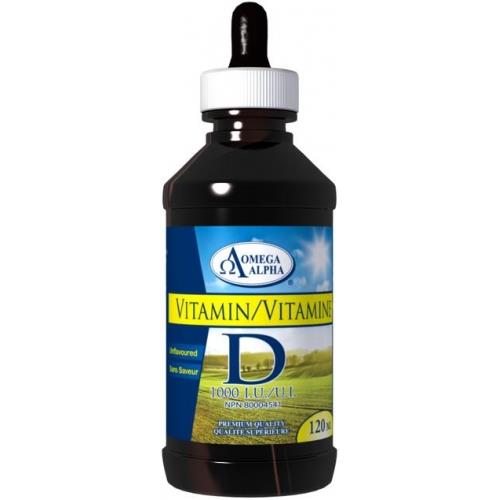 Omega Alpha Vitamin D3 100IU 120ML