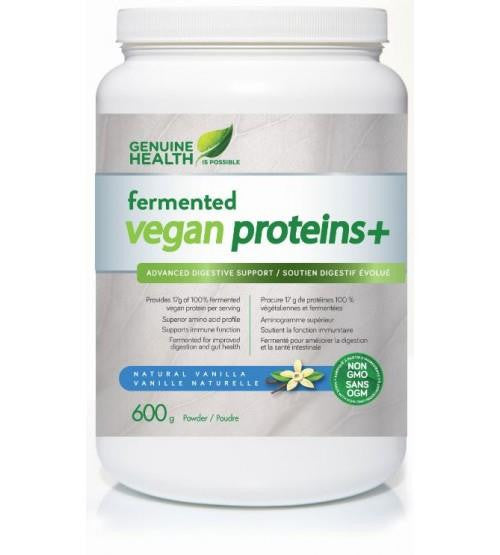 GENUINE HEALTH FERMENTED VEGAN PROTEINS+ 600G VANILLA