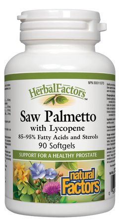 NATURAL FACTORS SAW PALMETTO WITH LYCOPENE 90SG