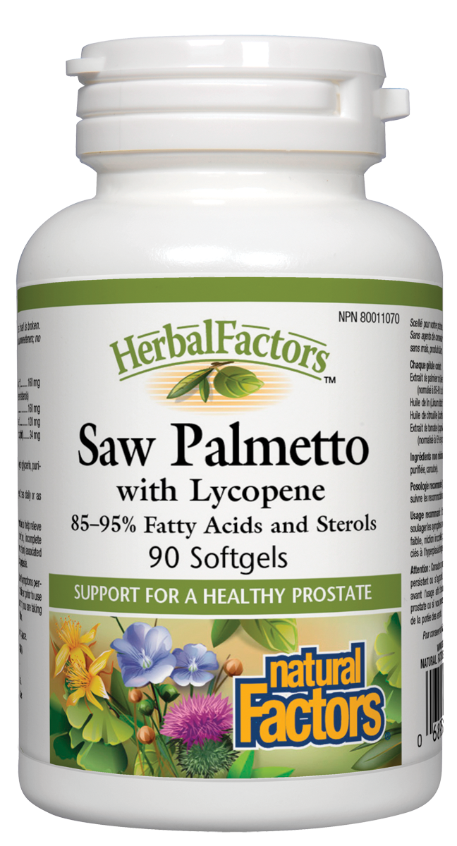 NATURAL FACTORS SAW PALMETTO WITH LYCOPENE 90SG