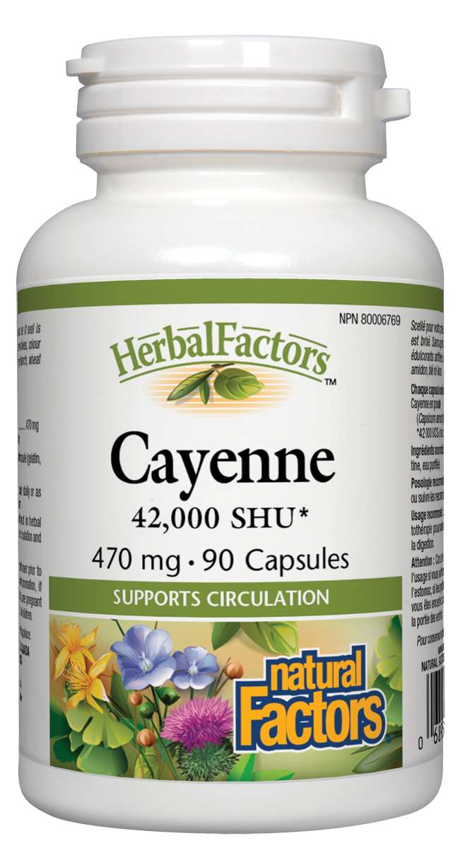 Natural Factors Cayenne 90Cap
