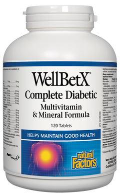 Natural Factors complete Diabetic Multi 120Tab