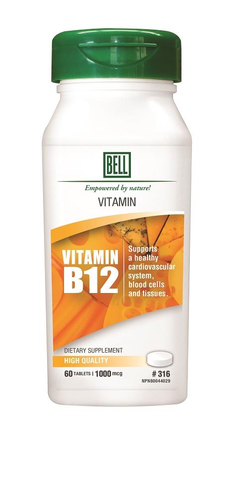 BELL Vitamin B-12 100mcg 60caps