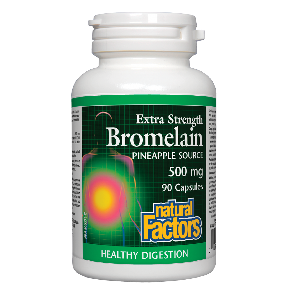 Natural Factors Extra Strength Bromelain 90Cap