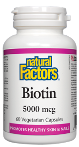 Natural Factors Biotin 5000MCG 60 VCaps