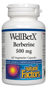 NATURAL FACTORS WELLBETX BERBERINE 6O VCAPS