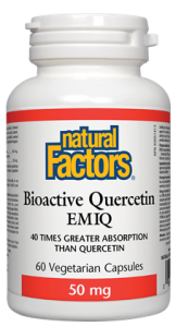 NATURAL FACTORS BIOACTIVE QUERCETIN 60 VCAPS