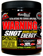 HumaBolic Warning Shot Pre-Workout Citrus 300mg