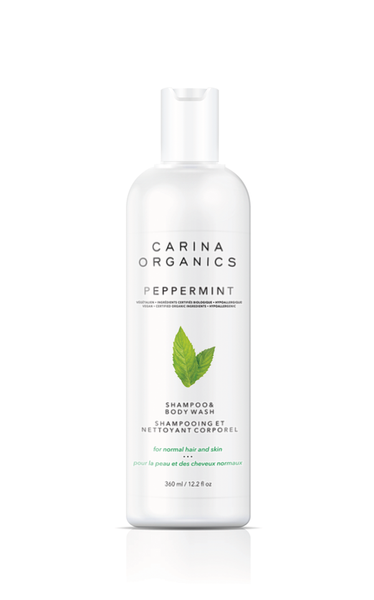 Carina Organics Peppermint Shampoo & Body Wash 360ml