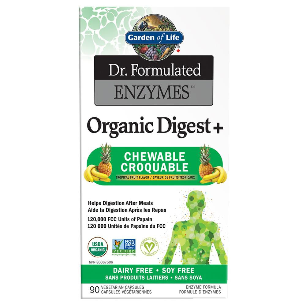 Garden of Life Dr. Formulated Enzymes Organic Digest 90Chewables