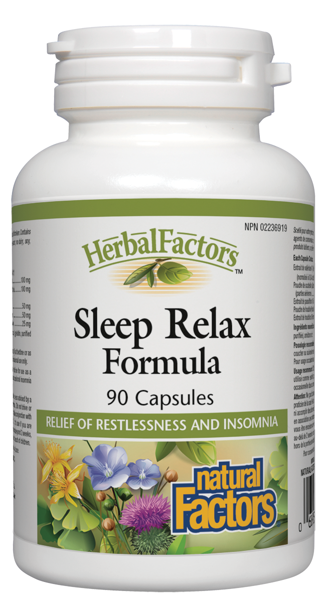 NATURAL FACTORS SLEEP RELAX FORMULA 90CAPS