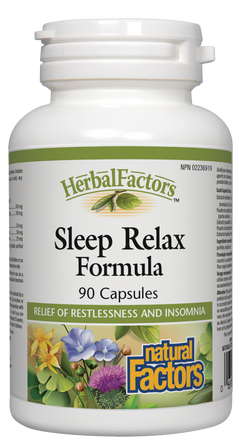 NATURAL FACTORS SLEEP RELAX FORMULA 90CAPS