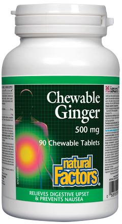 Natural Factors Chewable Ginger 90Tab