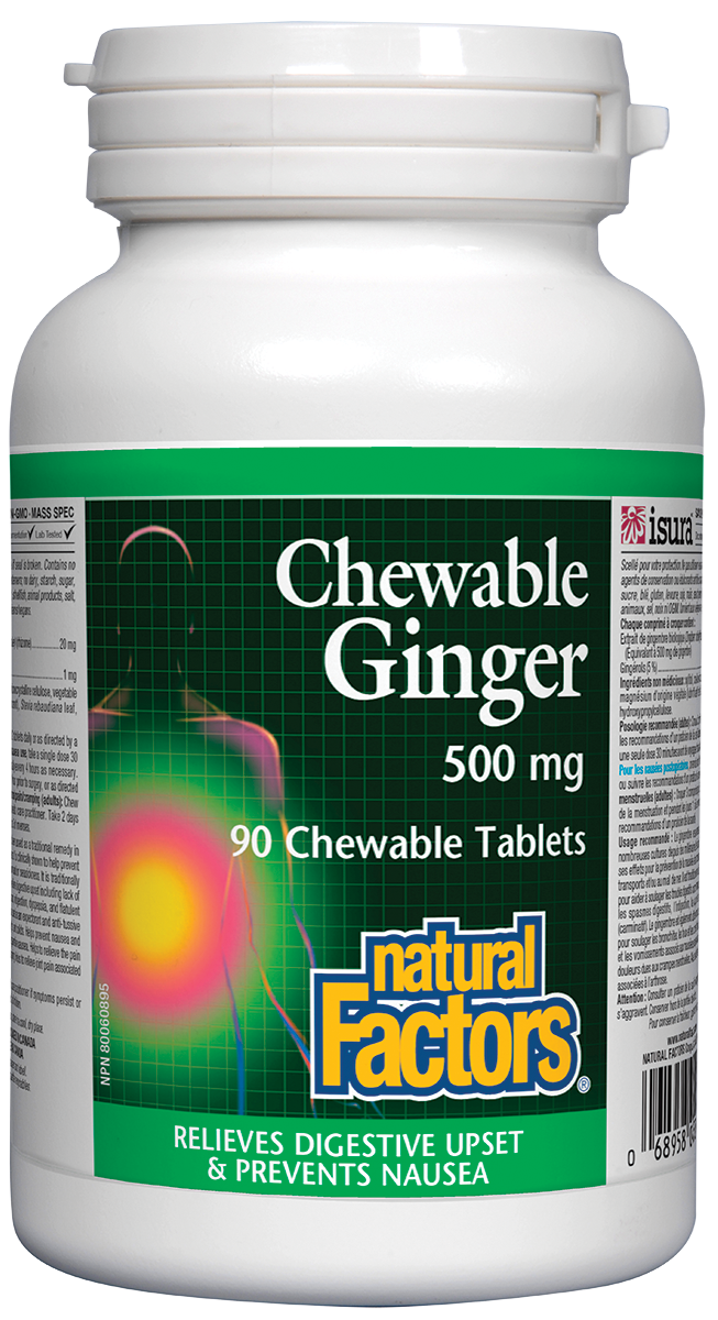 Natural Factors Chewable Ginger 90Tab