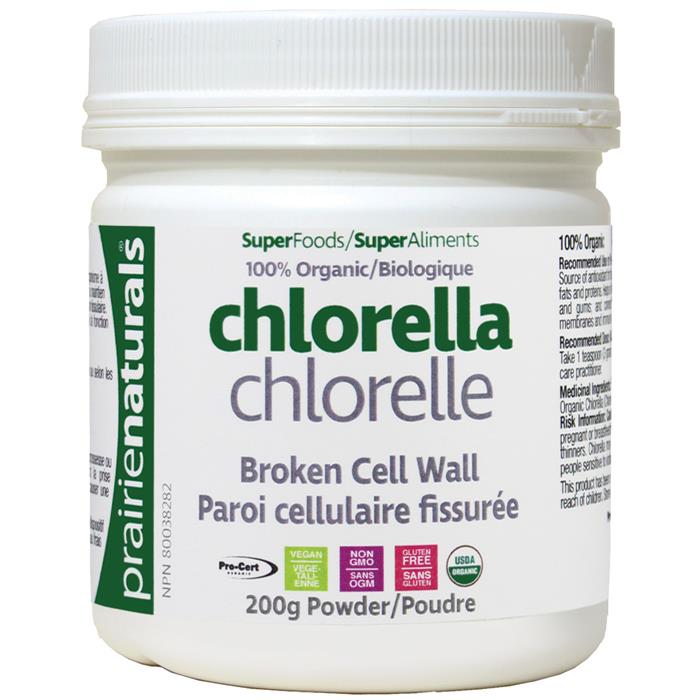 Prairie Naturals Organic Chlorella Powder 200g