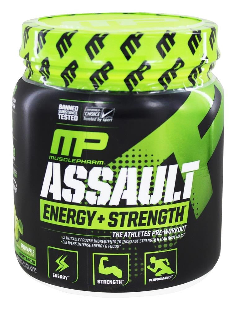 MusclePharm Assault Pre-Workout Green Apple 333g
