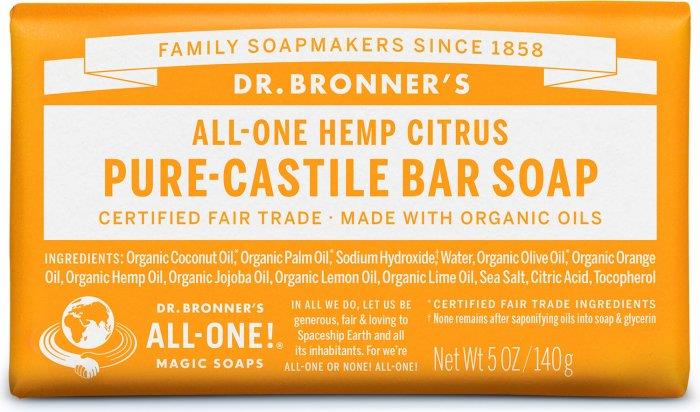 Dr. Bronner Pure-Castile Citrus Bar Soap 140G