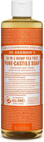 Dr. Bronner Pure-Castile Tea Tree Liquid Soap 473ML