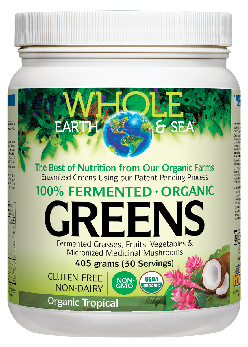 Whole Earth and Sea Fermented Organic Greens - Tropical Fruits