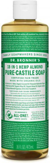 Dr. Bronner Pure-Castille Liquid Soap Almond 473ml