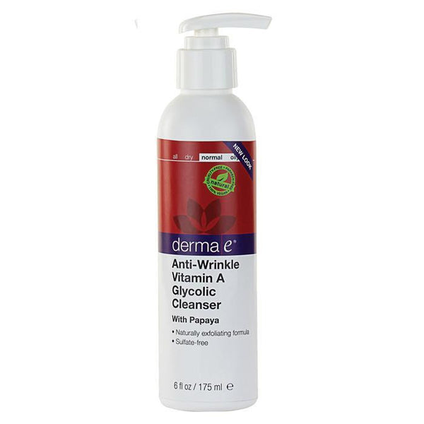 Derma E Anti-Wrinkle Vitamin A Glycolic Cleanser 175ml