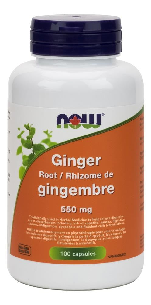 NOW GINGER ROOT 550MG 100CAPS