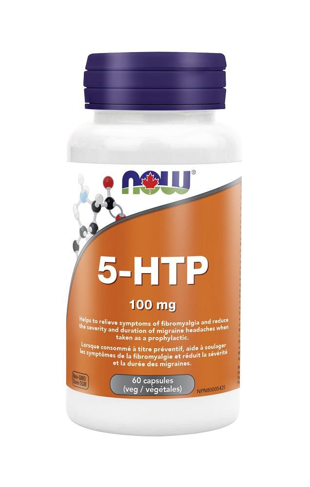 NOW 5-HTP 100MG 60 VEGI-CAPSULES