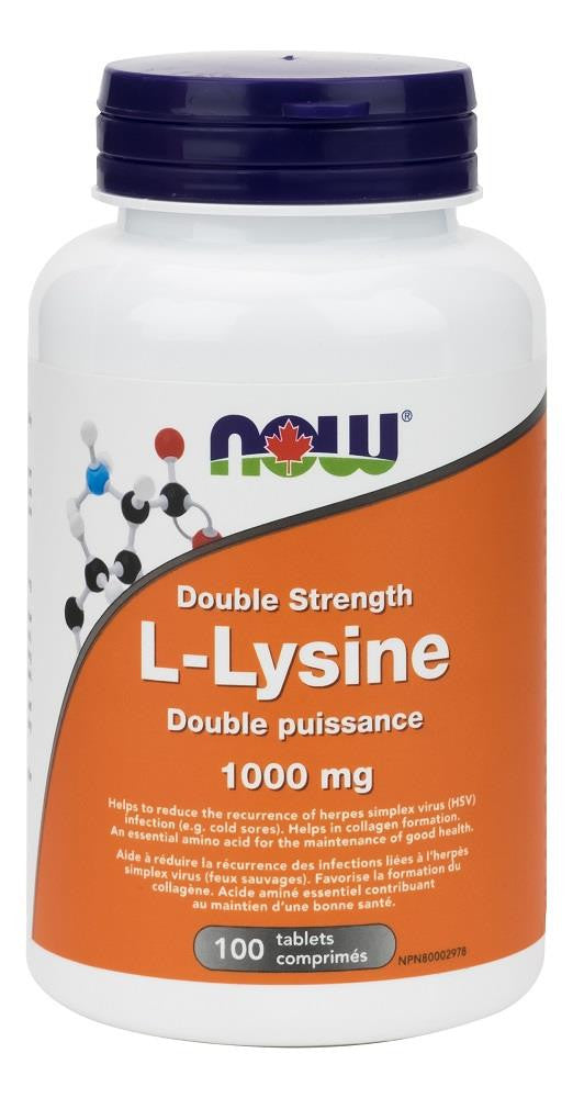 NOW L-LYSINE 1000MG 100 TABLETS