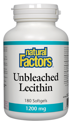 NATURAL FACTORS UNBLEACHED LECITHIN 180SG