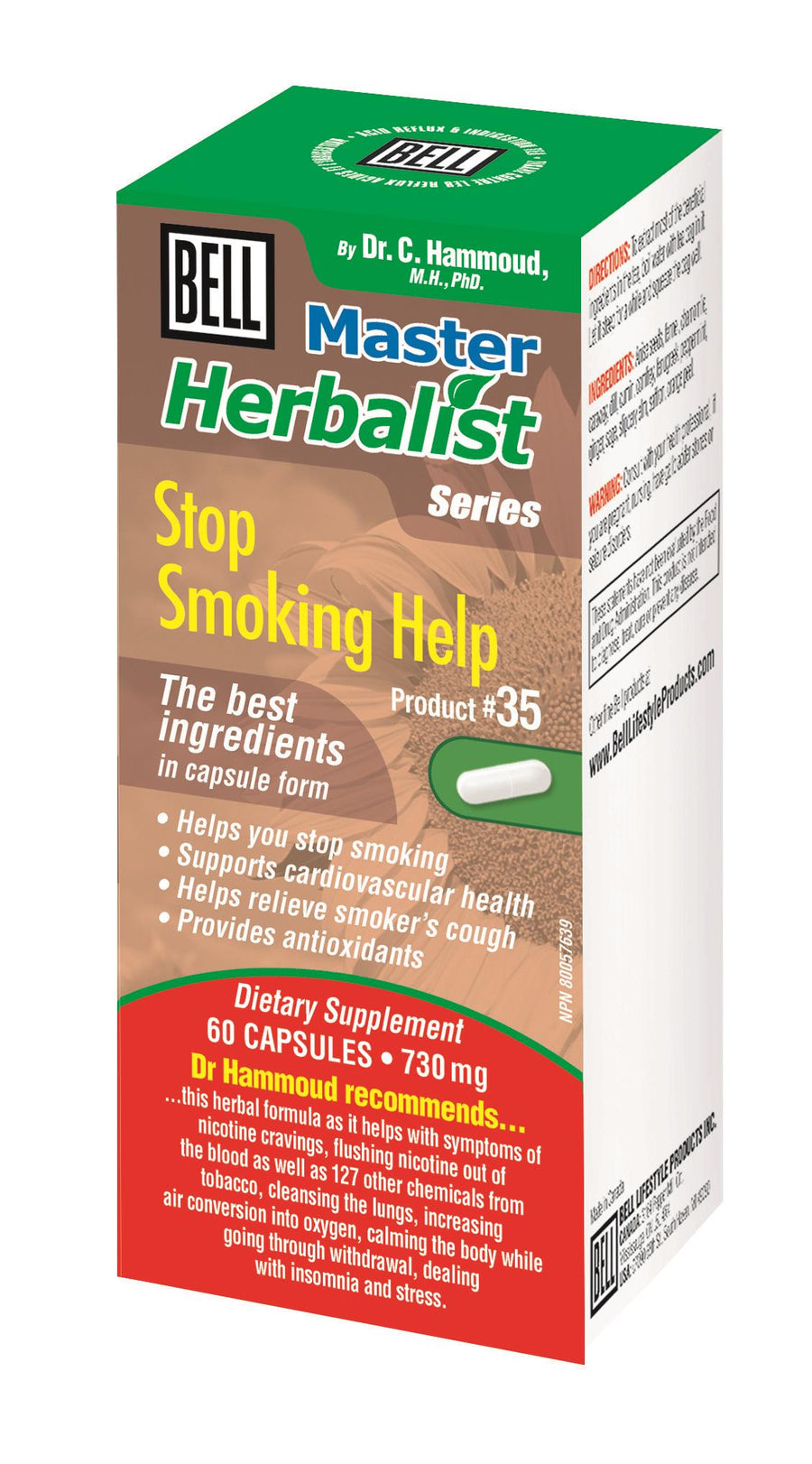 BELL Stop Smoking Help 730mg 60caps