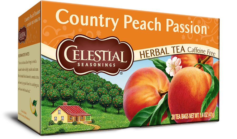Celestial Seasonings Country Peach Passion Herbal Tea 20 Bags