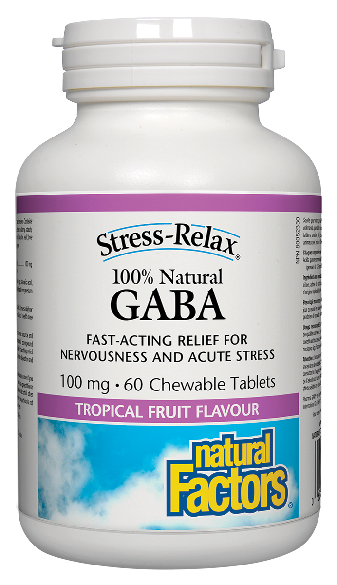 Natural Factors Gaba 60 Chews