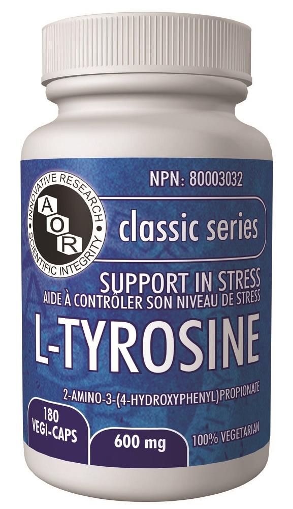 A.O.R L-Tyrosine 600mg 180Vcaps