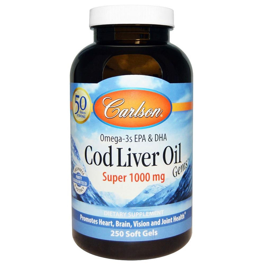 Carlson Cod Liver Oil Super 1000mg 250softgels