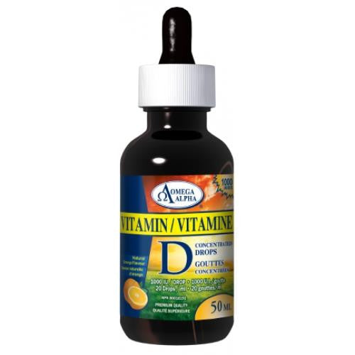 Omega Alpha Concetrated Vitamin D3 1000IU 50ML