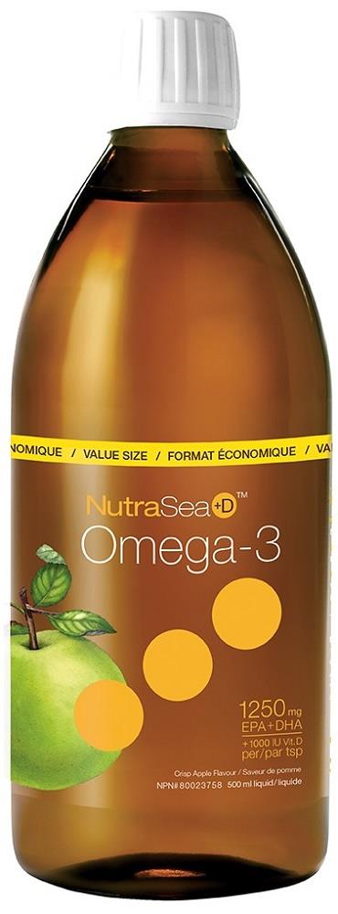 Ascenta NutraSea+D Apple Liquid Omega-3 500ml 