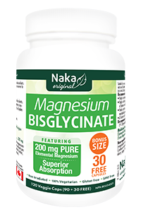NAKA MAGNESIUM BISGLYCINATE 200MG 120 CAPS