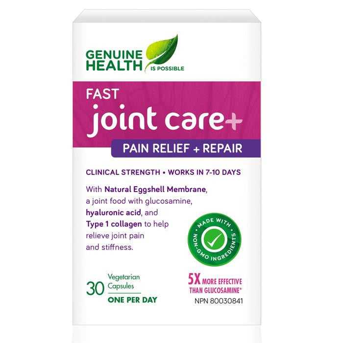 GENUINE HEALTH FAST JOINT CARE+ 500MG 30 VEGI CAPSULES